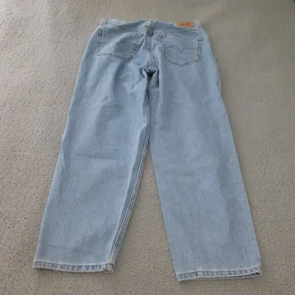 Levis 560 Jeans Mens 36x30 Comfort Light Wash 90s Tapered Baggy Dad Classic